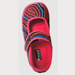 Motalas Girls Pink Tribal Print Mary Jane Handmade Baby Mafalda Shoes Size 30